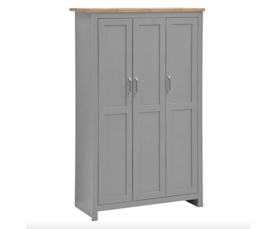 Lincoln 3 Piece Bedroom Set (3 Door Wardrobe, 2+2 Chest, 2 Drawer Bedside)