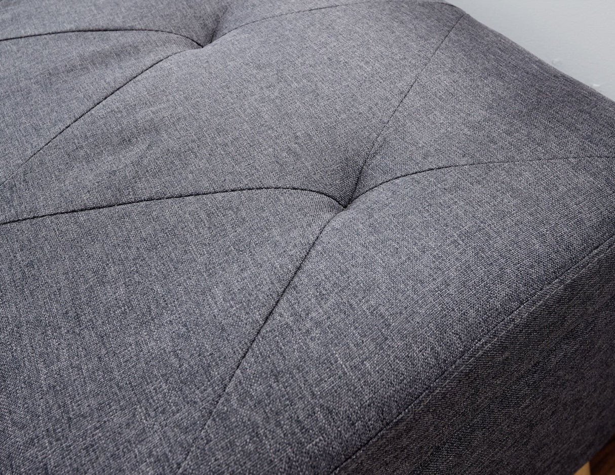 Maisie Large Storage Ottoman-Charcoal