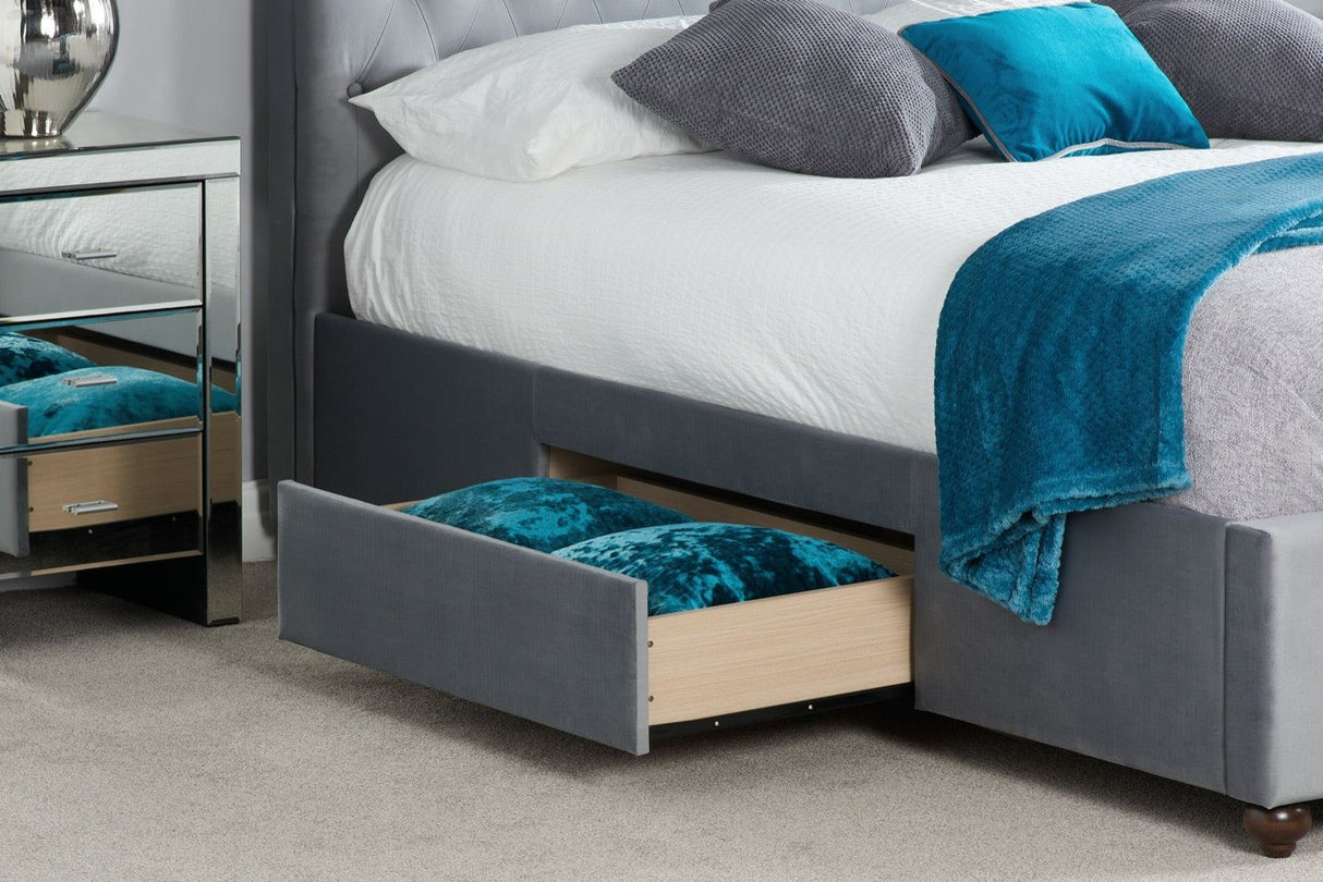 Marlow Super King Bed - Grey