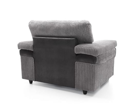 Sofia Armchair - Black & Grey