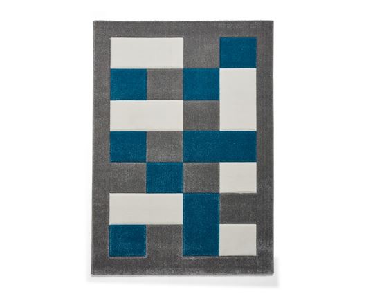 Brooke Grey/Blue - 80cm x 150cm