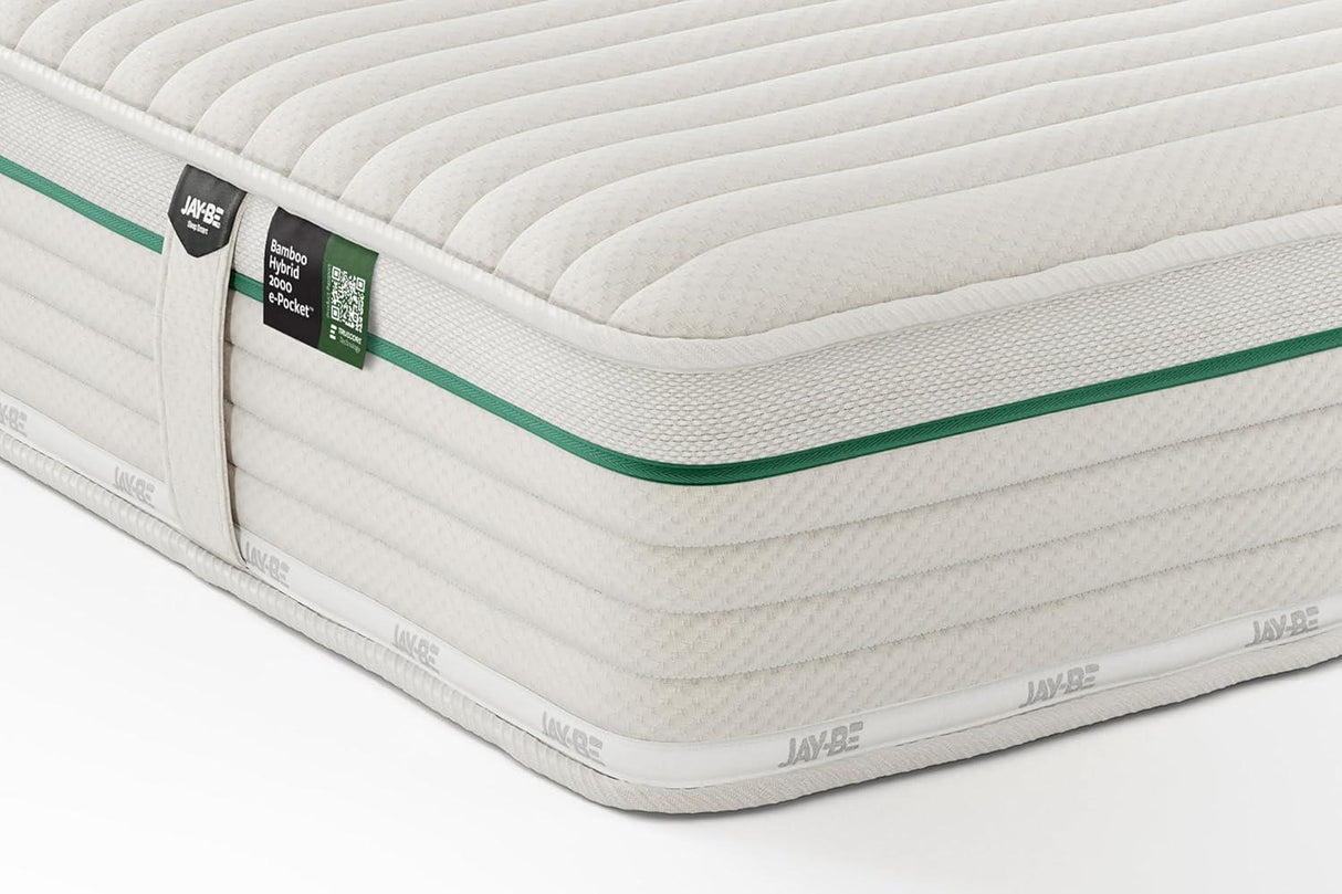 Jay-Be� Natural Fresh Bamboo Hybrid 2000 e-Pocket Mattress - Single