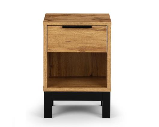 Bali 1 Drawer Bedside Oak