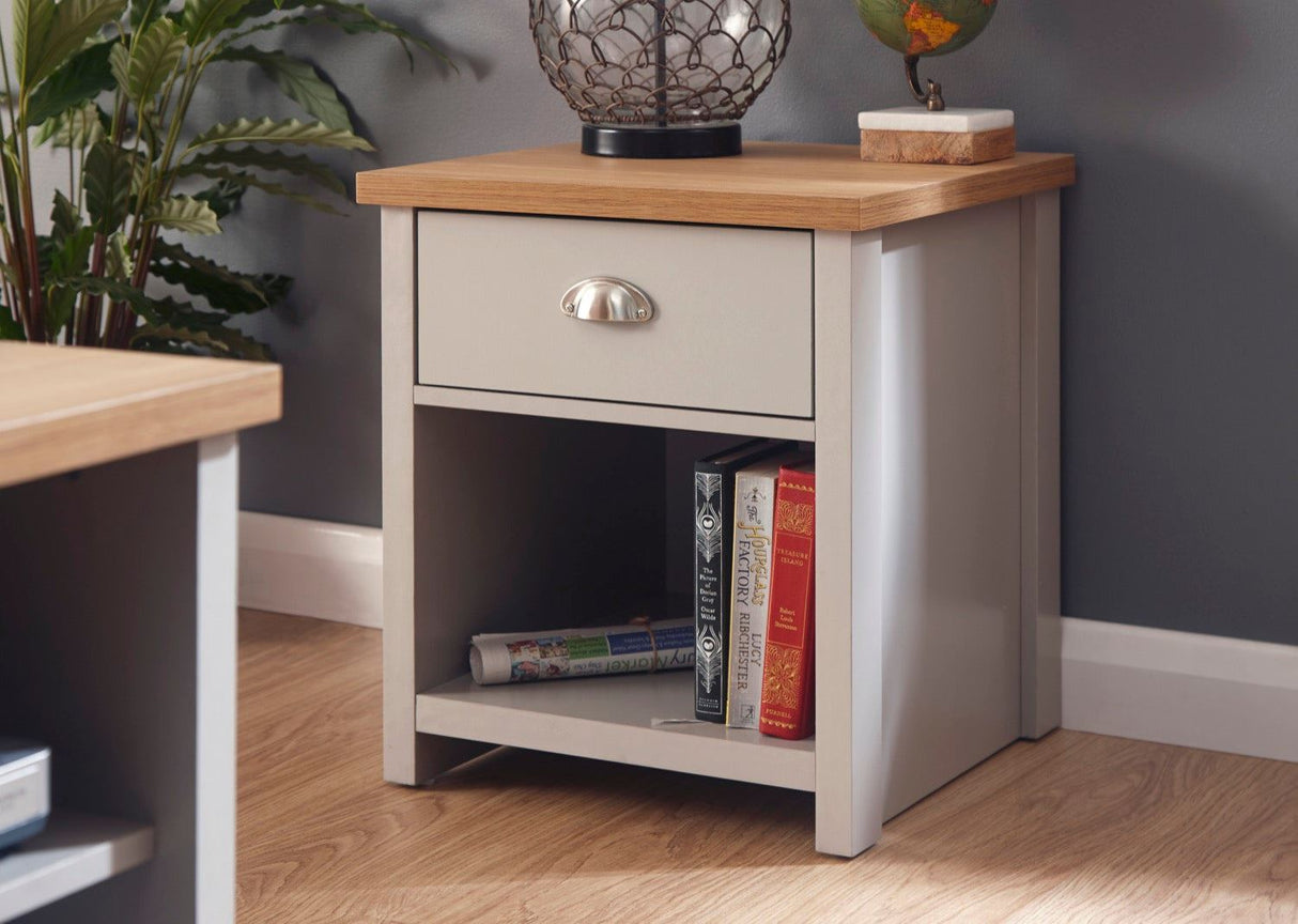 Lachlan Lamp Table-Grey