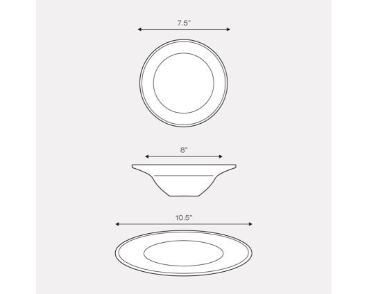 Sabichi 12 Piece Day To Day Dinner Set White
