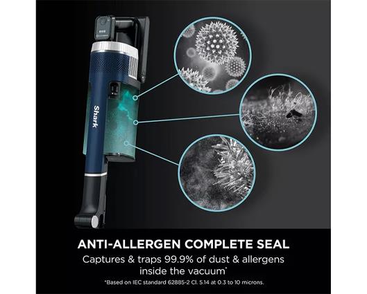 SHARK Stratos Anti Hair Wrap Plus with Pet Tool IZ411UKT Cordless Vacuum Cleaner - Deep Navy