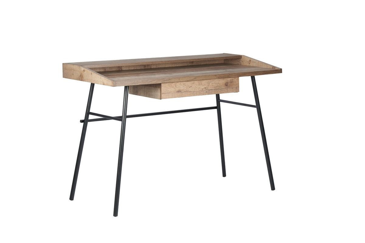 Downtown 1 Drawer Office Desk With Shelf