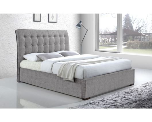 Hanson Super King Bed Frame-Light Grey