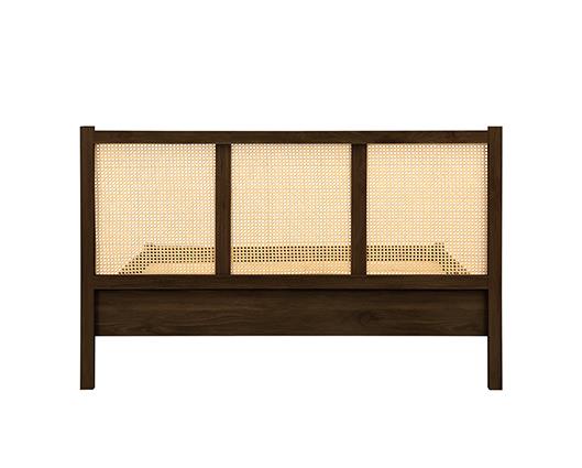 Croxley Rattan Bed Walnut - King