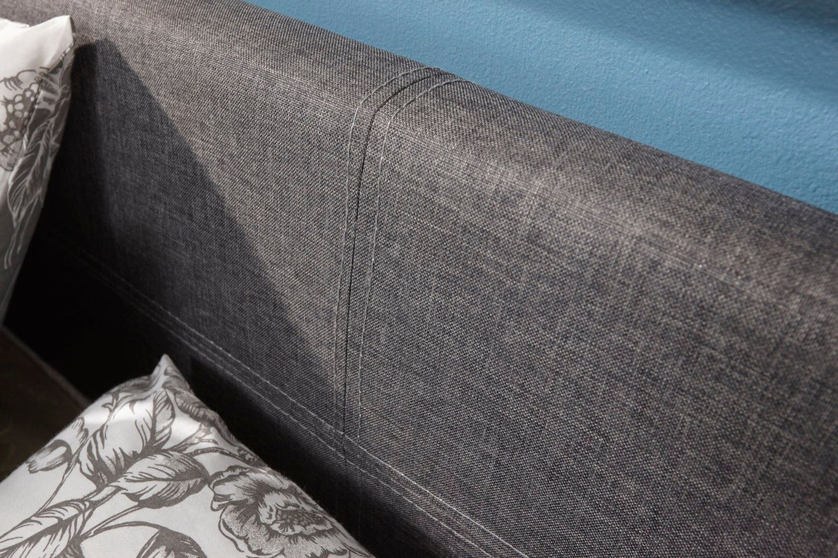 King End Lift Ottoman Bed-Grey