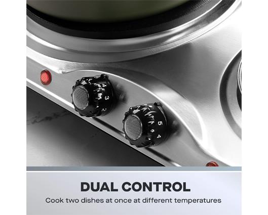 Daewoo Double 2500W Stainless Steel Hot Plate