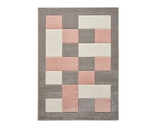 Brooke Grey/Rose - 60cm x 120cm