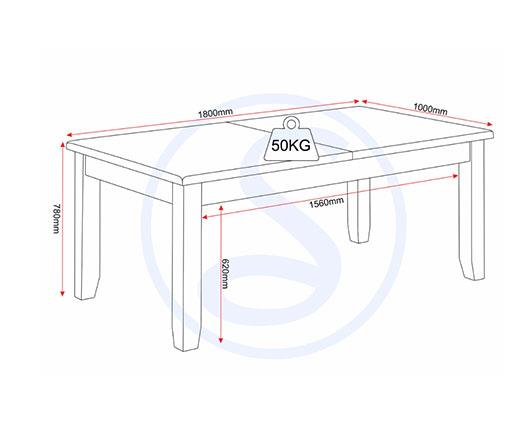 WINDSOR LARGE EXTENDING DINING TABLE - PEBBLE GREY/OAK