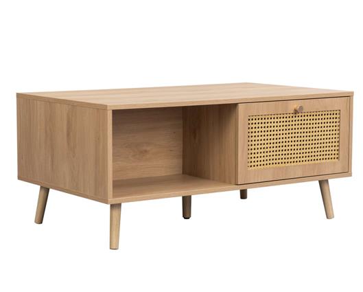 Croxley Rattan Coffee Table - Oak
