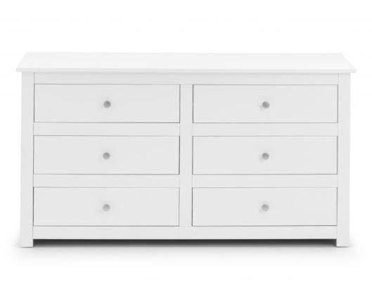 Cassini 6 Drawer Chest-White