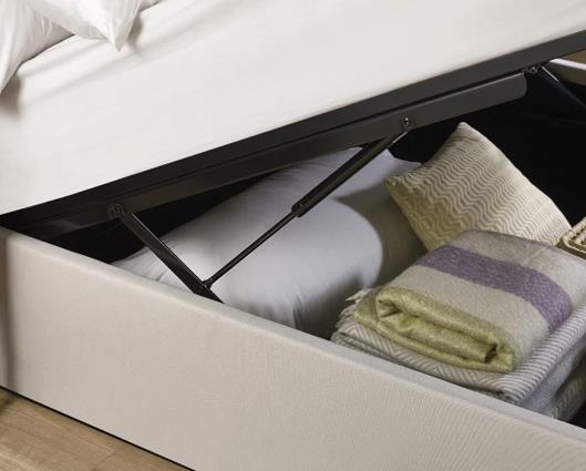 Aylen Ottoman Storage Bed Oatmeal - Double