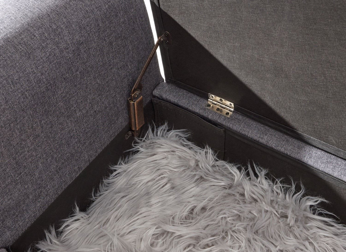 Vanessa Window Seat-Charcoal