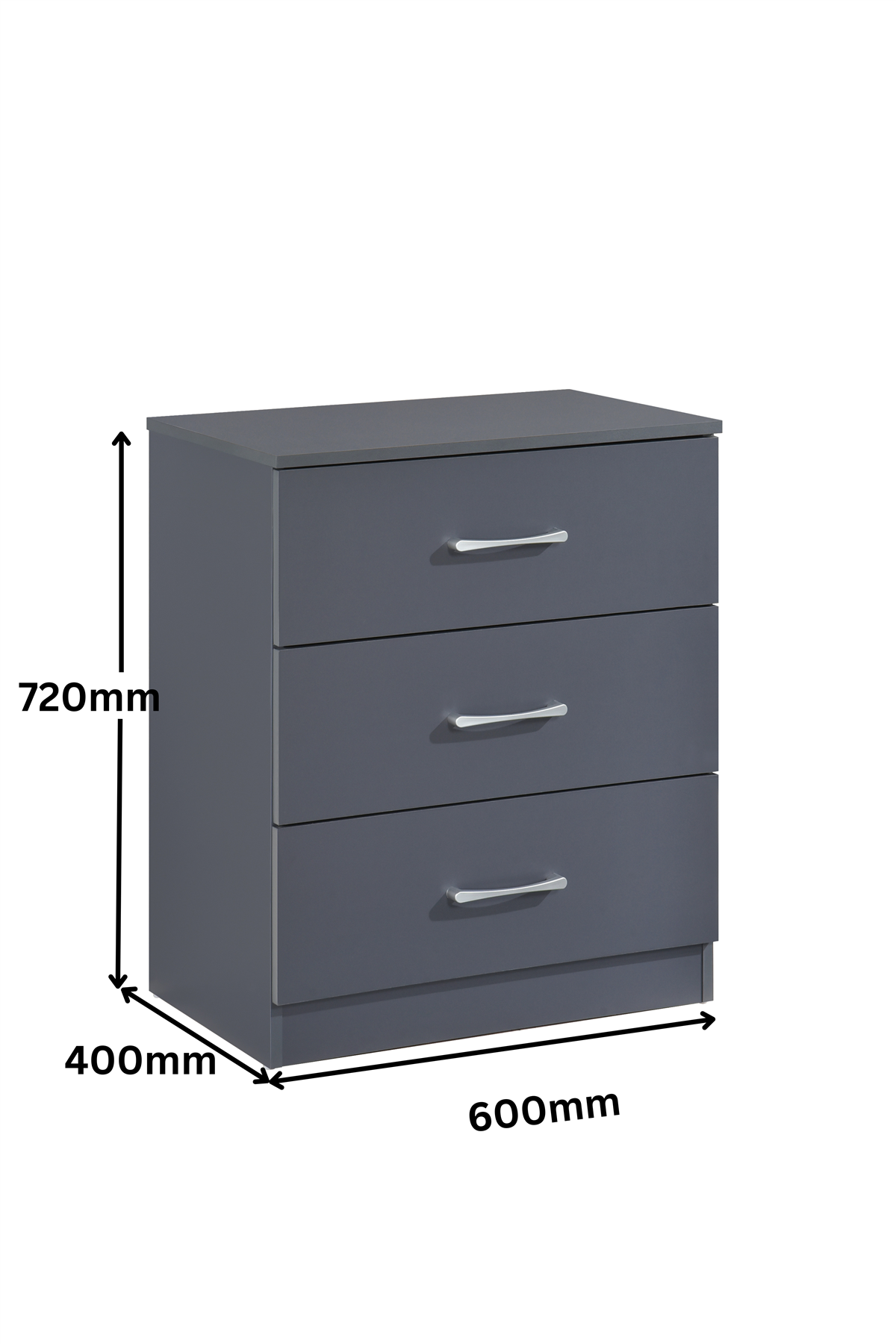 Highbury 4 Piece Bedroom Set - Dark Grey