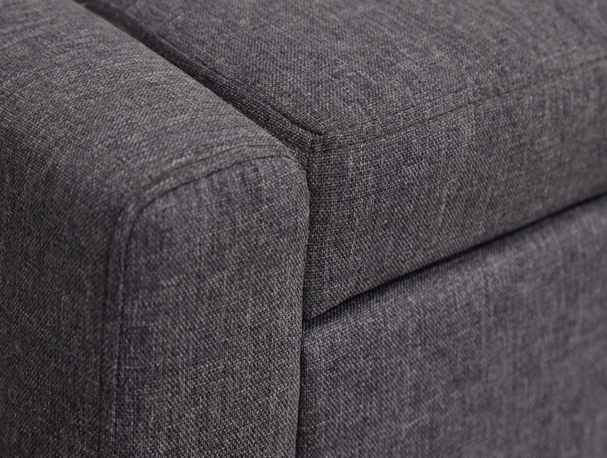 Verona Ottoman Bench-Charcoal