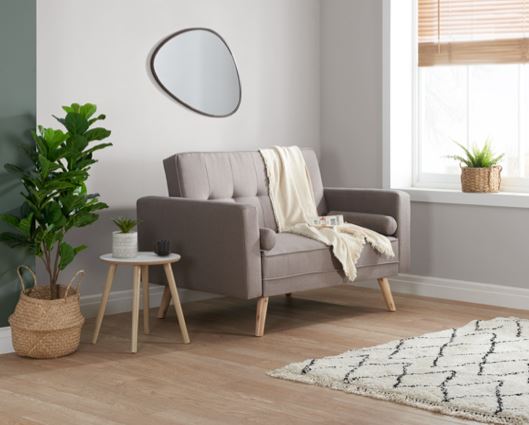 Elias Medium Sofa Bed - Grey