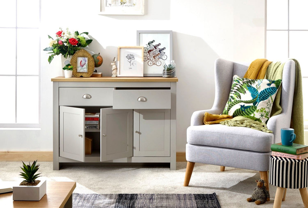 Lachlan Large Sideboard-Grey