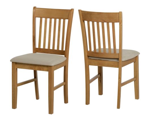 Oakland Chair - Natural Oak/Mink Microsuede