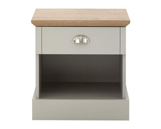 Kinsley 1 Drawer Bedside-Grey