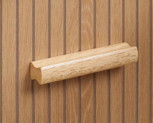 AXEL 1 DRAWER FLUTED BEDSIDE OAK