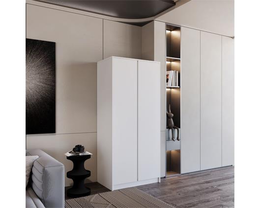 MALVERN 2 DOOR WARDROBE - WHITE