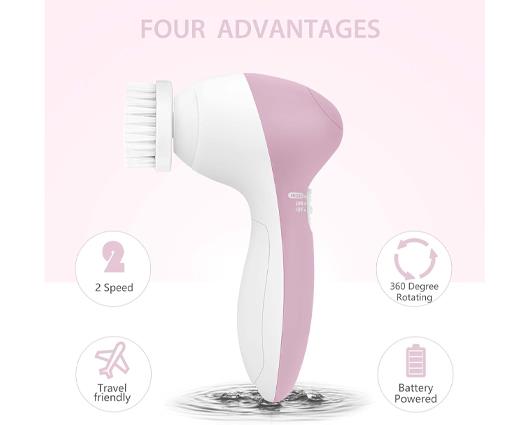 Electric Facial Cleansing Brush Face Scrubber