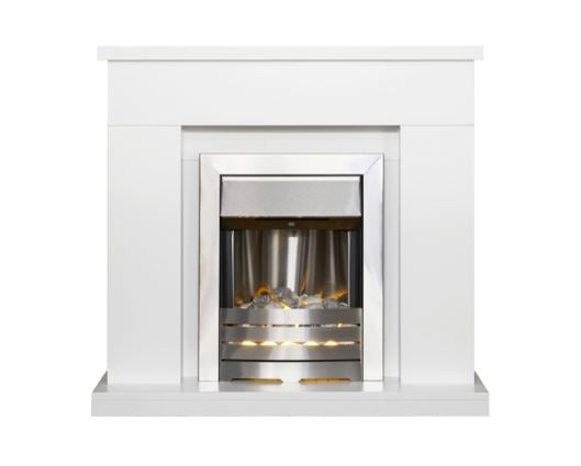 Ludlow Fireplace in Pure White 39 Inch