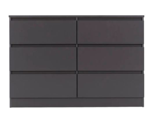 Marcus 6 Drawer Chest - Grey