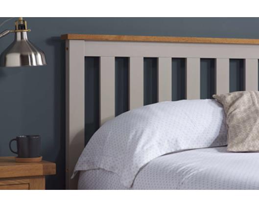 Phoenix Single Ottoman Bed - Pearl Grey