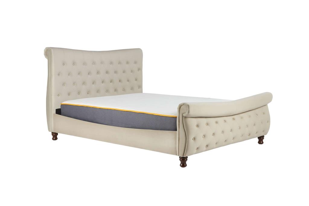 Callan Super King Bed - Cream