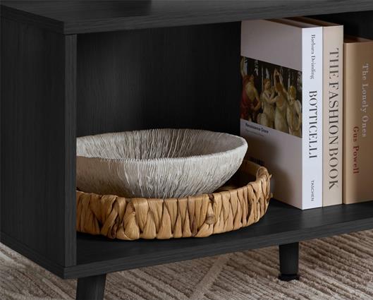 Croxley Rattan Coffee Table - Black
