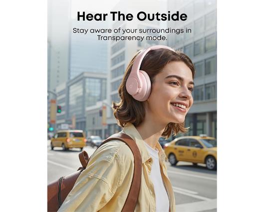 Soundcore Anker Noise Cancelling Headphones - Pink