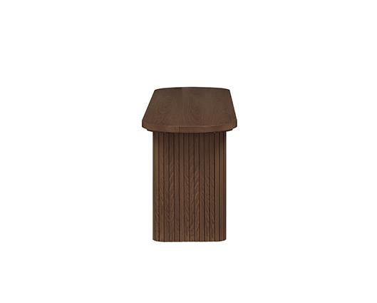 Axel Fluted Dining Bench - Walnut