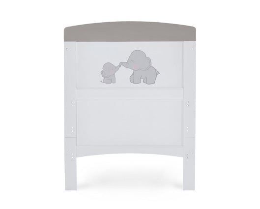 Elephants Grey Cot Bed & Under Drawer