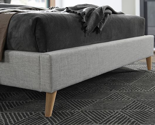 Harper Small Double Bed - Dove Grey