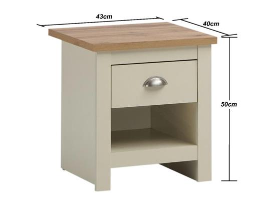 Lincoln Nightstand with 1 Drawer