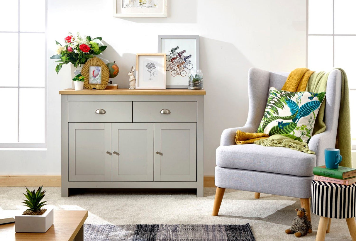 Lachlan Large Sideboard-Grey