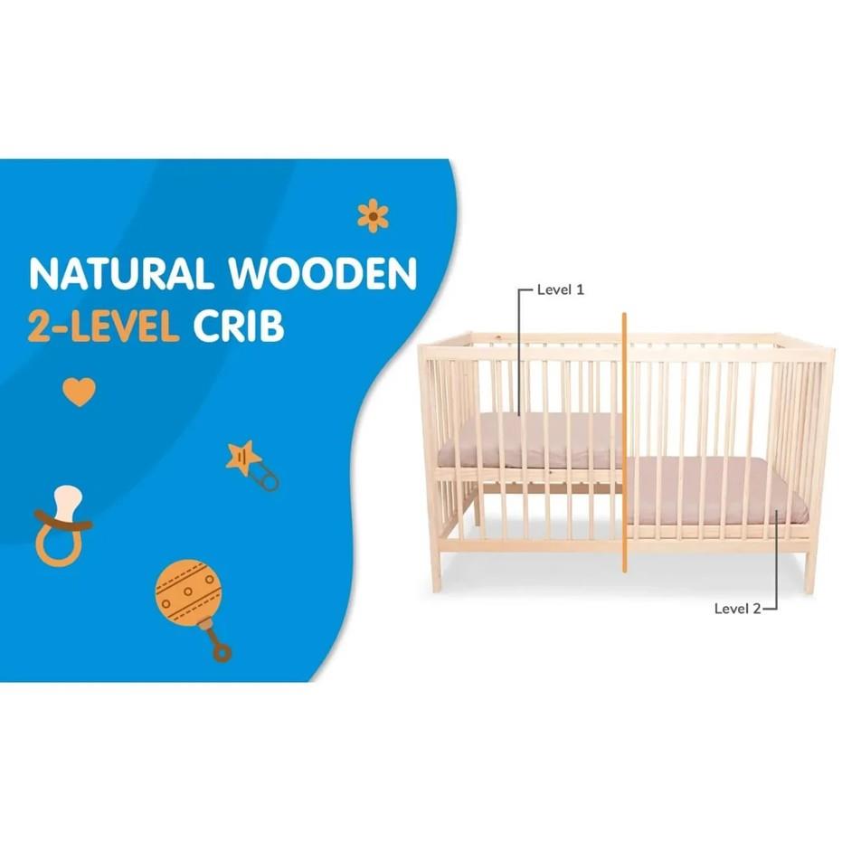 Ella Wooden Cot - 120 x 60