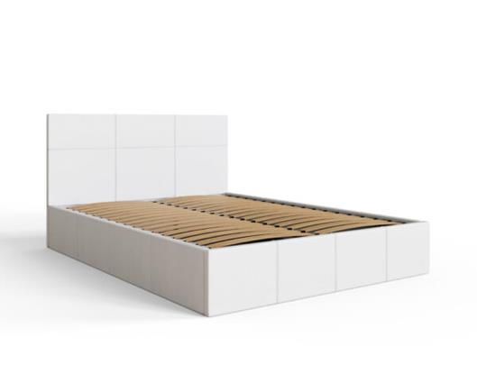 Serena Side lift Ottoman Small Double Bed - White