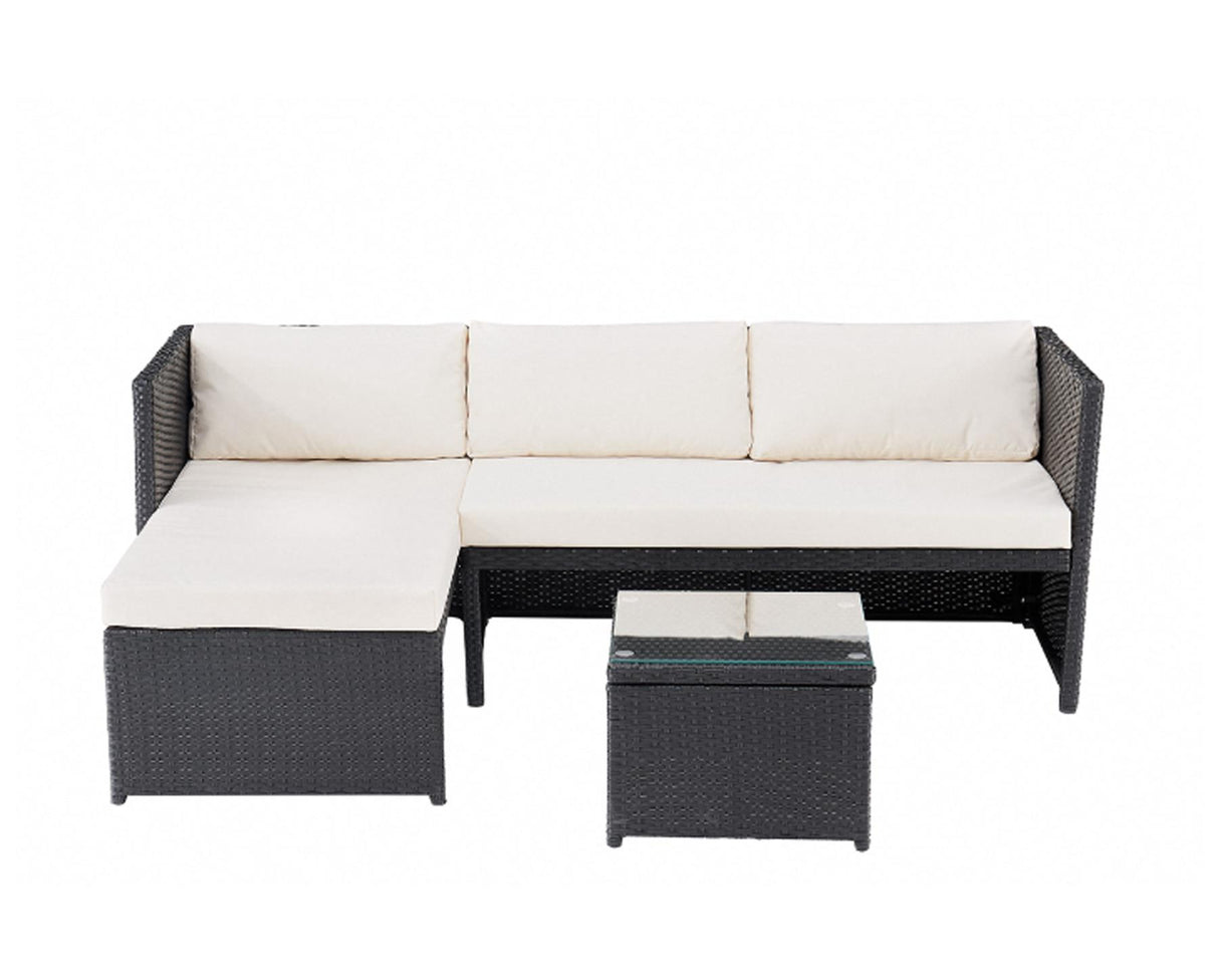 Havana Black 3PC Sofa Set