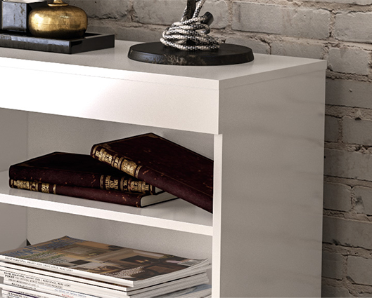 Edgeware 1 Door 2 Drawer Sideboard- White