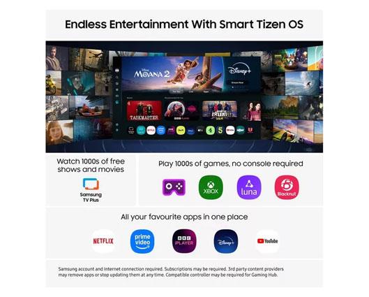 SAMSUNG UE50U8000F 50" Crystal UHD 4K HDR Smart TV 2025