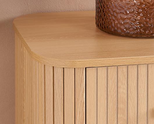 Axel 5 Drawer Fluted Chest - Oak
