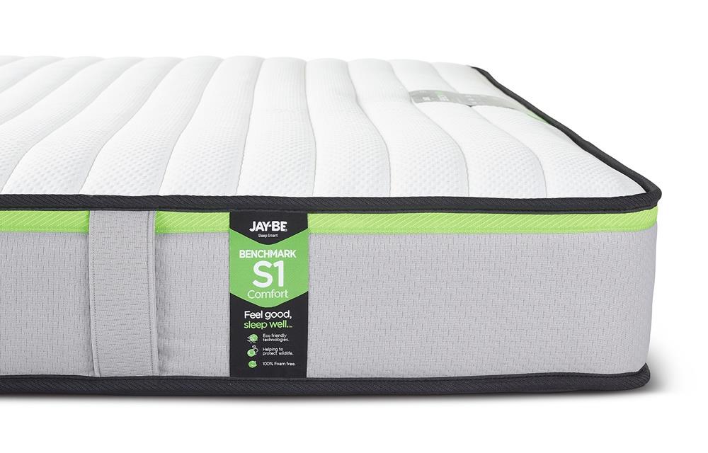 Jay-Be Benchmark S1 Comfort Eco Friendly Mattress - Small Double