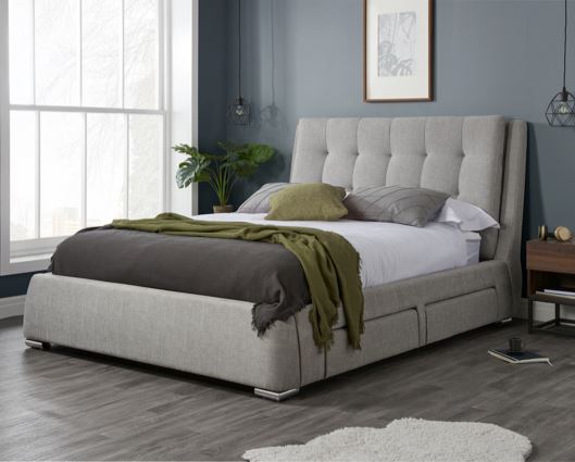 Maja Super King Bed - Grey