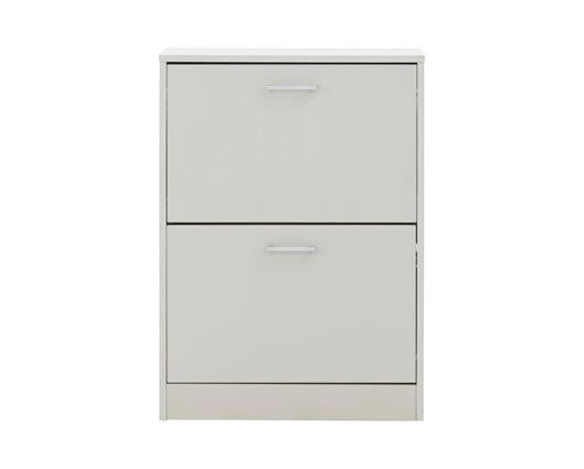 Spencer Two Tier Shoe Cabinet-Grey